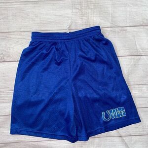 Badger Indianapolis colts Youth M athletic mesh shorts blue